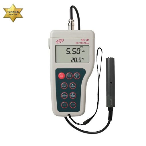 Máy đo EC-TDS-Nhiệt độ cầm tay Adwa AD332 Máy đo EC-TDS-Nhiệt độ cầm tay Adwa AD332