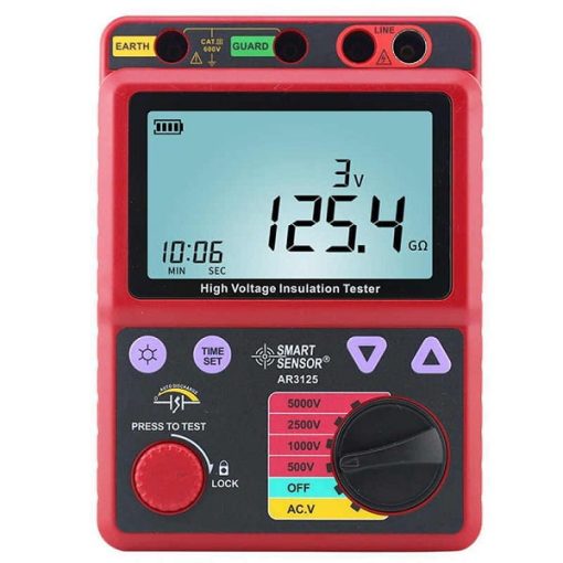 Máy đo điện trở cách điện SmartSensor AR3125 (5000V/ 1TΩ) Máy đo điện trở cách điện SmartSensor AR3125 (5000V/ 1TΩ)