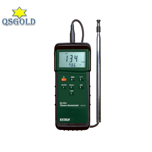 Máy đo tốc độ gió, nhiệt độ Extech 407123 (20m/s; 50°C)