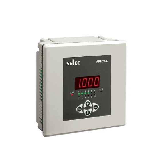 Bộ điều khiển tụ bù Selec APFC 147-112 (144x144mm, CE, RoHS) Bộ điều khiển tụ bù Selec APFC 147-112 (144x144mm, CE, RoHS)