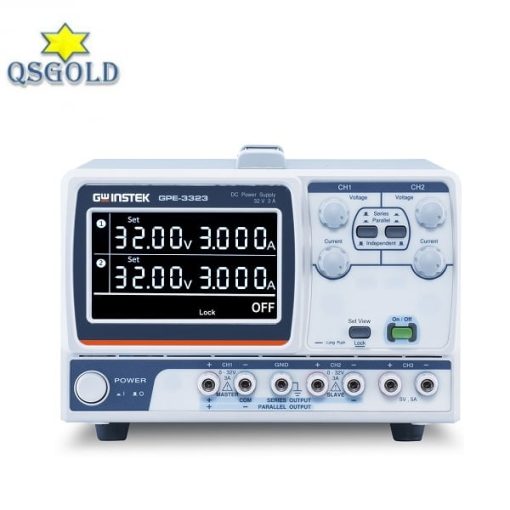 Nguồn một chiều tuyến tính Gwinstek GPE-3323 (32V, 3A, 3CH) Nguồn một chiều tuyến tính Gwinstek GPE-3323 (32V, 3A, 3CH)