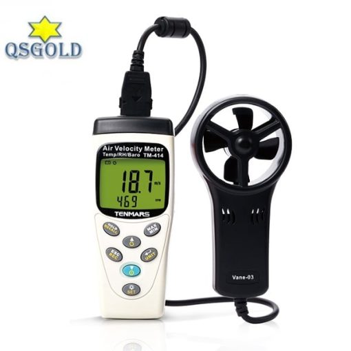 Máy đo tốc độ, lưu lượng gió Tenmars TM-414 (35m/s, 60℃, 80%RH)