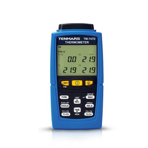 Máy đo nhiệt độ tiếp xúc 4 kênh Tenmars TM-747D (1372℃ )