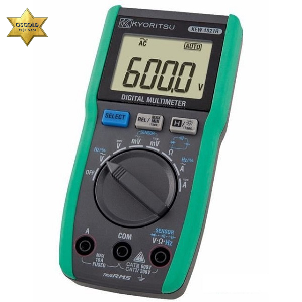 Đồng hồ vạn năng điện tử Kyoritsu 1021R (600V/10A) Đồng hồ vạn năng điện tử Kyoritsu 1021R