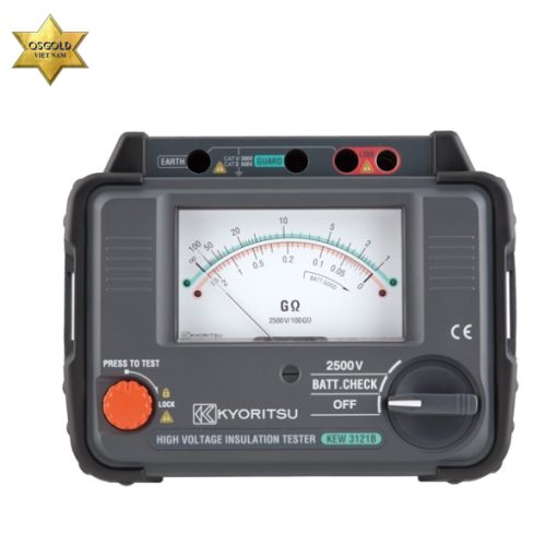 Kyoritsu 3121B máy đo điện trở cách điện 100GOhm/25000V Kyoritsu 3121B máy đo điện trở cách điện 100GOhm/25000V