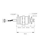 Điện cực cảm biến đo pH online Hanna HI1001 (3m, BNC)