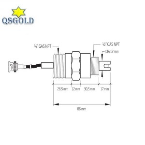 Điện cực cảm biến đo pH online Hanna HI1001 (3m, BNC)