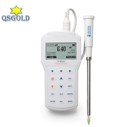 Máy đo pH, nhiệt độ trong Pho mát Hanna HI98165 Máy đo pH, nhiệt độ trong Pho mát Hanna HI98165