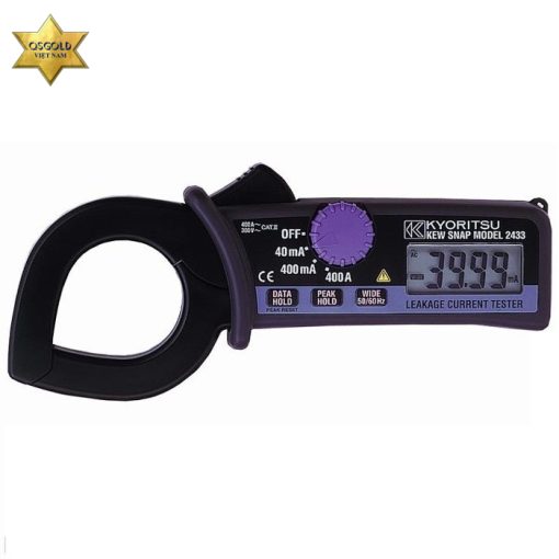 Ampe kìm đo dòng rò Kyoritsu 2433 (40/400mA/400A) Ampe kìm đo dòng rò Kyoritsu 2433 (40/400mA/400A)