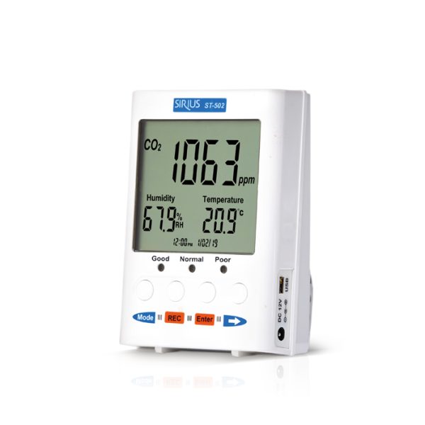 Máy đo khí CO2, nhiệt độ, độ ẩm để bàn Tenmars ST-502 (9999 ppm)
