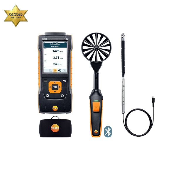 Testo 440 dP máy đo nhiệt độ, vi sai áp suất