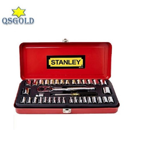 Stanley 89-518 bộ khẩu 1/4 inch và 3/8 inch gồm 37 chi tiết