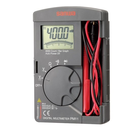Đồng hồ vạn năng điện tử Sanwa PM11 (500V/40MΩ) SANWA PM11