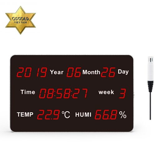 Bảng LED hiển thị thời gian, nhiệt độ, độ ẩm Huato HE218B Bảng LED hiển thị thời gian, nhiệt độ, độ ẩm Huato HE218B
