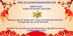 Thông báo lịch nghỉ Tết Dương Lịch 2022