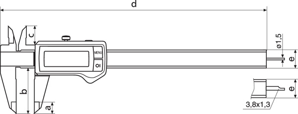 Thước cặp điện tử Mahr 4103305 (200mm/0.01mm/IP67)