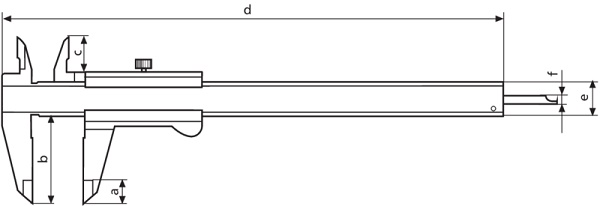 Thước cặp cơ khí Mahr 4100401 (200 mm/0.05mm)