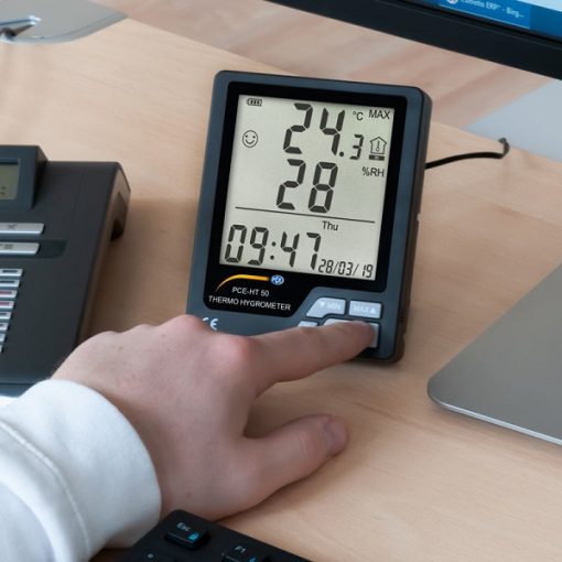 Nhiệt ẩm kế để bàn, treo tường PCE HT 50 Nhiệt ẩm kế để bàn, treo tường PCE HT 50