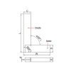 Ke vuông 400x250mm đế rộng Insize 4707-400