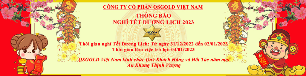 QSGOLD THÔNG BÁO LỊCH NGHỈ TẾT DƯƠNG LỊCH 2023