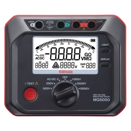 Máy đo điện trở cách điện Sanwa MG5000 (250V-5000V/1TΩ)