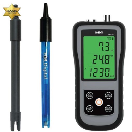 Máy đo pH/EC/TDS/nhiệt độ cầm tay HM Digital HM-200 Máy đo pH/EC/TDS/nhiệt độ cầm tay HM Digital HM-200