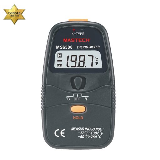 Máy đo nhiệt độ tiếp xúc Mastech MS6500 (-50 ~ 750℃) Model: MS6500