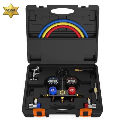 Bộ đồng hồ đo áp suất môi chất lạnh Elitech DMG-3B Bộ đồng hồ đo áp suất môi chất lạnh Elitech DMG-3B
