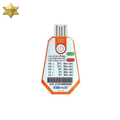 Sản phẩm tự ghi nhiệt độ dùng 1 lần Elitech RC-19
