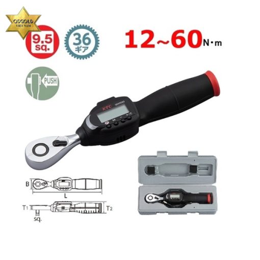 Cờ lê lực điện tử 3/8 KTC GEKR060-R3 GEKR060-R3