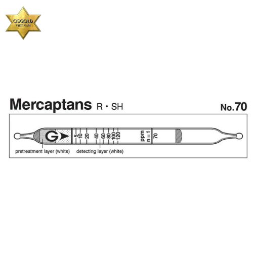 Ống phát hiện nhanh Mercaptans R-SH Gastec 70 (0.5-120ppm)