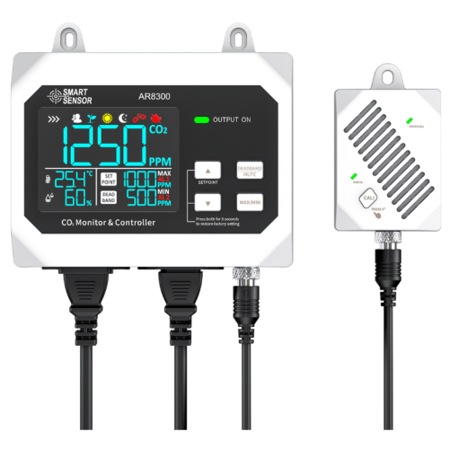 Thiết bị giám sát và điều khiển nồng độ CO2 AR8300 Thiết bị giám sát và điều khiển nồng độ CO2 AR8300