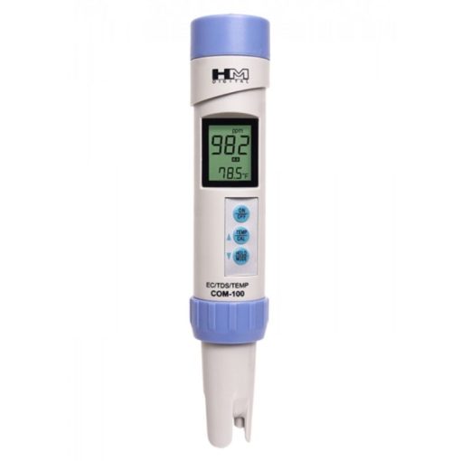 Đồng hồ đo EC/TDS chuyên nghiệp chống thấm nước HM Digital COM-100 Đồng hồ đo EC/TDS chuyên nghiệp chống thấm nước HM Digital COM-100