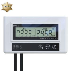 Thiết bị giám sát EC/TDS kép dạng inline thương mại DM-3