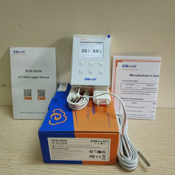 Máy ghi nhiệt độ, độ ẩm Elitech RCW-800W-THE