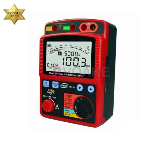 Máy kiểm tra cách điện cao áp Benetech GM3125 Máy kiểm tra cách điện cao áp Benetech GM3125 (5kV; 1TΩ)