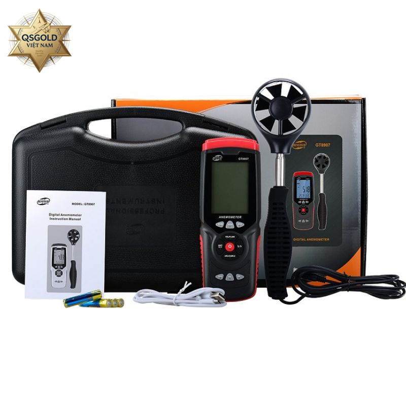 Máy đo tốc độ, lưu lượng gió Benetech GT8907 (Kết nối PC)