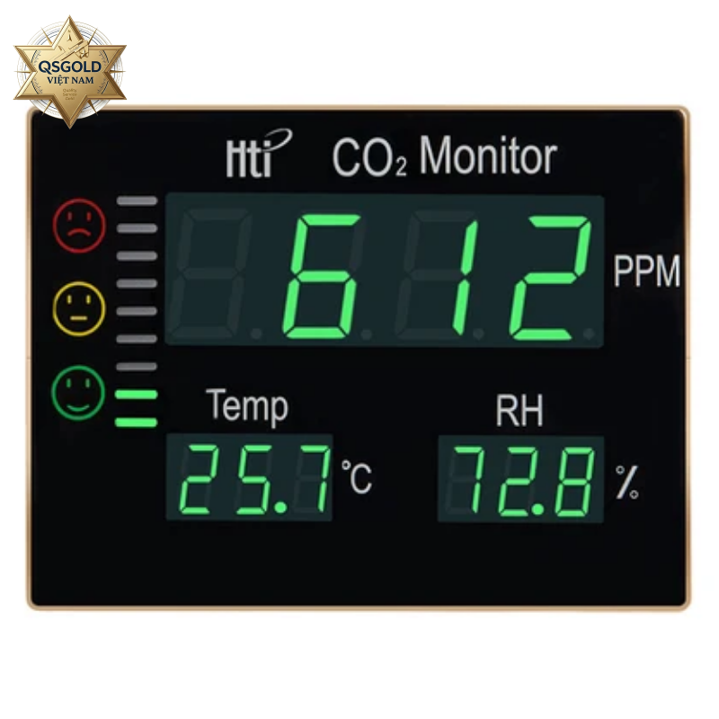 Máy đo nồng độ CO2, nhiệt độ và độ ẩm HTI HT-2008