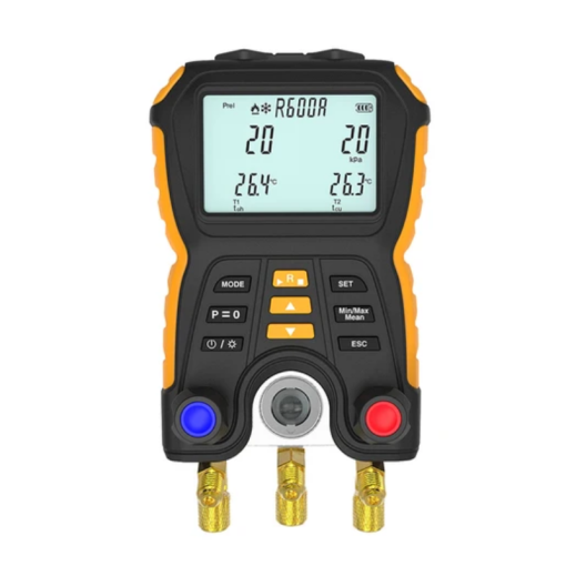 Đồng hồ đo áp suất và nhiệt độ gas lạnh kỹ thuật số HTI HT-750 Đồng hồ đo áp suất và nhiệt độ gas lạnh kỹ thuật số HTI HT-750