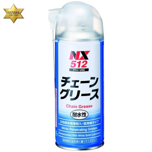 Chai xịt mỡ bôi trơn chịu nhiệt Taiho Kohzai NX512 Chai xịt mỡ bôi trơn chịu nhiệt Taiho Kohzai NX512