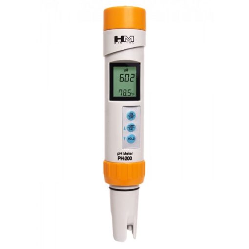 Máy đo pH/nhiệt độ chuyên nghiệp chống thấm nước HM Digital PH-200