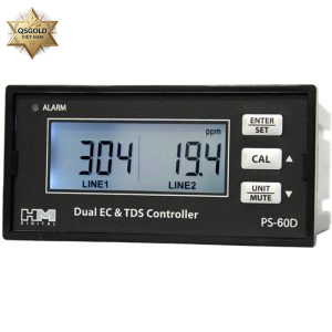 Màn hình kép, giám sát EC/TDS hai dòng HM Digital PSC-60D
