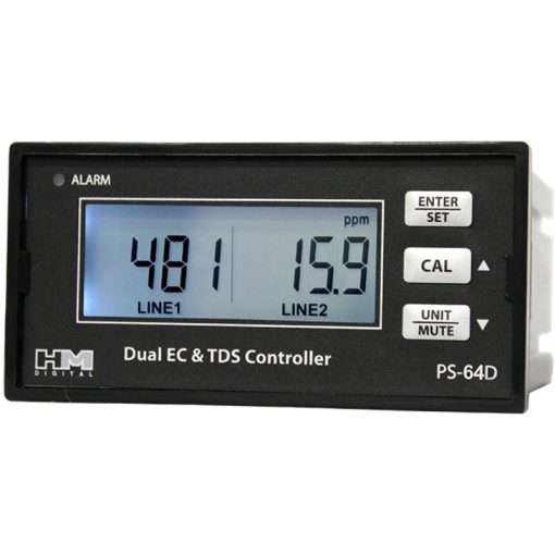 thiết bị giám sát EC/TDS hai dòng với đầu ra 4-20mA HM Digital PSC-64D