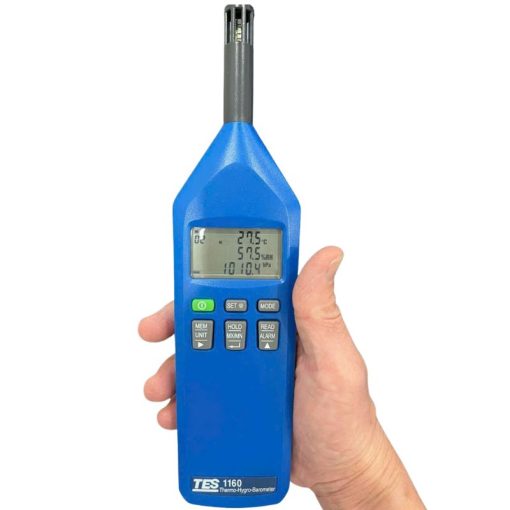 Thiết bị đo nhiệt độ/ độ ẩm/ áp suất TESTES-1160 Máy đo nhiệt độ/ độ ẩm/ áp suất TES TES-1160