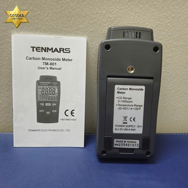 Máy đo nồng độ khí CO Tenmars TM801