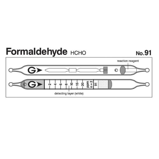Ống phát hiện nhanh Formaldehyde HCHO Gastec 91 (2~100ppm)