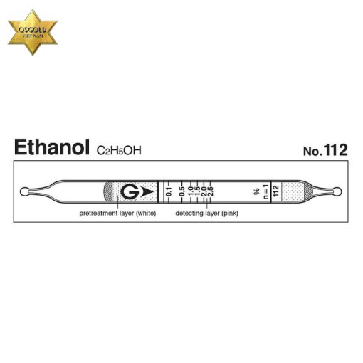 Ống phát hiện nhanh Ethanol C2H5OH Gastec 112 (0.01~ 7.5%)