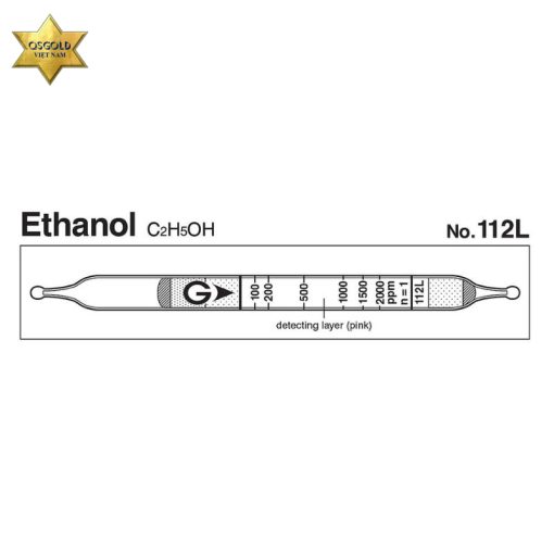 Ống phát hiện nhanh Ethanol C2H5OH Gastec 112L (50-2000ppm) Ống phát hiện nhanh Ethanol C2H5OH Gastec 112L (50-2000ppm)