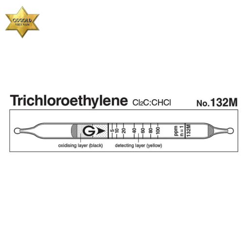 Ống phát hiện nhanh Trichloroethylene Cl2C=CHCl Gastec 132M (2~250ppm) Ống phát hiện nhanh Trichloroethylene Cl2C=CHCl Gastec 132M (2~250ppm)