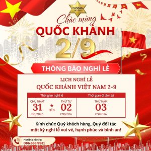 THÔNG BÁO NGHỈ LỄ QUỐC KHÁNH 02/09/2026